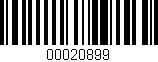 Código de barras (EAN, GTIN, SKU, ISBN): '00020899'