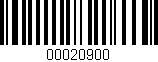 Código de barras (EAN, GTIN, SKU, ISBN): '00020900'