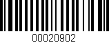 Código de barras (EAN, GTIN, SKU, ISBN): '00020902'