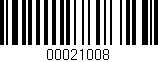 Código de barras (EAN, GTIN, SKU, ISBN): '00021008'