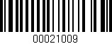 Código de barras (EAN, GTIN, SKU, ISBN): '00021009'