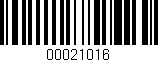 Código de barras (EAN, GTIN, SKU, ISBN): '00021016'