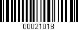 Código de barras (EAN, GTIN, SKU, ISBN): '00021018'