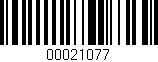 Código de barras (EAN, GTIN, SKU, ISBN): '00021077'