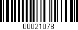 Código de barras (EAN, GTIN, SKU, ISBN): '00021078'