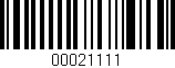Código de barras (EAN, GTIN, SKU, ISBN): '00021111'