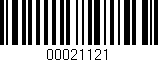 Código de barras (EAN, GTIN, SKU, ISBN): '00021121'