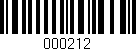 Código de barras (EAN, GTIN, SKU, ISBN): '000212'