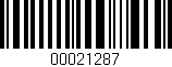 Código de barras (EAN, GTIN, SKU, ISBN): '00021287'