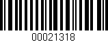 Código de barras (EAN, GTIN, SKU, ISBN): '00021318'