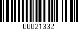Código de barras (EAN, GTIN, SKU, ISBN): '00021332'