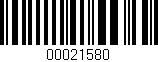 Código de barras (EAN, GTIN, SKU, ISBN): '00021580'