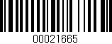 Código de barras (EAN, GTIN, SKU, ISBN): '00021665'