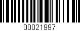 Código de barras (EAN, GTIN, SKU, ISBN): '00021997'