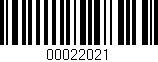 Código de barras (EAN, GTIN, SKU, ISBN): '00022021'