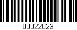 Código de barras (EAN, GTIN, SKU, ISBN): '00022023'