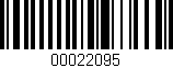 Código de barras (EAN, GTIN, SKU, ISBN): '00022095'