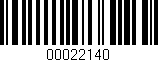 Código de barras (EAN, GTIN, SKU, ISBN): '00022140'