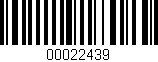 Código de barras (EAN, GTIN, SKU, ISBN): '00022439'
