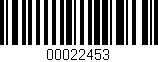 Código de barras (EAN, GTIN, SKU, ISBN): '00022453'