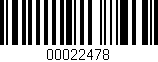 Código de barras (EAN, GTIN, SKU, ISBN): '00022478'