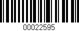 Código de barras (EAN, GTIN, SKU, ISBN): '00022595'