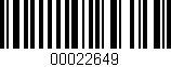 Código de barras (EAN, GTIN, SKU, ISBN): '00022649'