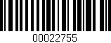 Código de barras (EAN, GTIN, SKU, ISBN): '00022755'