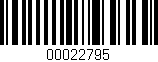 Código de barras (EAN, GTIN, SKU, ISBN): '00022795'