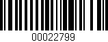 Código de barras (EAN, GTIN, SKU, ISBN): '00022799'