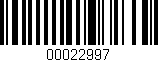Código de barras (EAN, GTIN, SKU, ISBN): '00022997'