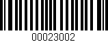 Código de barras (EAN, GTIN, SKU, ISBN): '00023002'