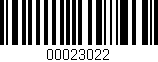 Código de barras (EAN, GTIN, SKU, ISBN): '00023022'