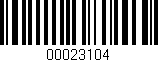 Código de barras (EAN, GTIN, SKU, ISBN): '00023104'