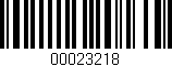 Código de barras (EAN, GTIN, SKU, ISBN): '00023218'