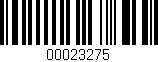 Código de barras (EAN, GTIN, SKU, ISBN): '00023275'