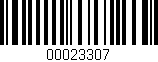 Código de barras (EAN, GTIN, SKU, ISBN): '00023307'