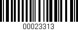 Código de barras (EAN, GTIN, SKU, ISBN): '00023313'