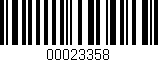 Código de barras (EAN, GTIN, SKU, ISBN): '00023358'
