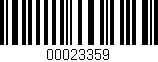 Código de barras (EAN, GTIN, SKU, ISBN): '00023359'