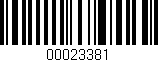 Código de barras (EAN, GTIN, SKU, ISBN): '00023381'
