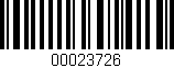 Código de barras (EAN, GTIN, SKU, ISBN): '00023726'