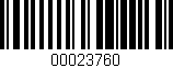 Código de barras (EAN, GTIN, SKU, ISBN): '00023760'