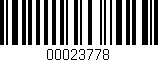 Código de barras (EAN, GTIN, SKU, ISBN): '00023778'