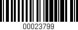 Código de barras (EAN, GTIN, SKU, ISBN): '00023799'