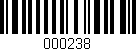 Código de barras (EAN, GTIN, SKU, ISBN): '000238'