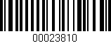 Código de barras (EAN, GTIN, SKU, ISBN): '00023810'