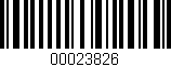 Código de barras (EAN, GTIN, SKU, ISBN): '00023826'