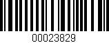 Código de barras (EAN, GTIN, SKU, ISBN): '00023829'