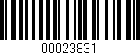 Código de barras (EAN, GTIN, SKU, ISBN): '00023831'